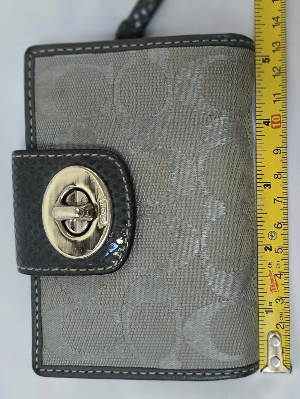 Coach grey signature